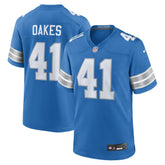 NFL Gunnar Oakes Detroit Lions Team Game Jersey - Blue