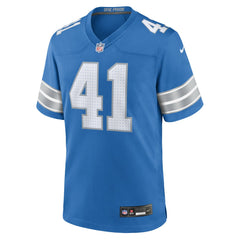 NFL Gunnar Oakes Detroit Lions Team Game Jersey - Blue