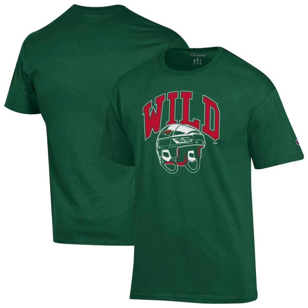 NHL Minnesota Wild Champion Helmet T-Shirt - Green