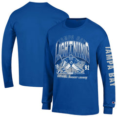 NHL Tampa Bay Lightning Champion Long Sleeve Jersey T-Shirt - Royal