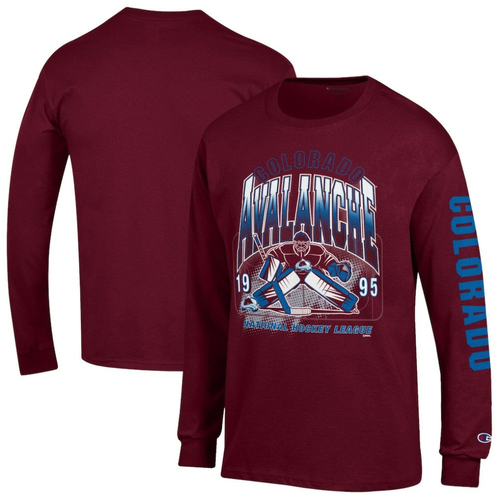 NHL Colorado Avalanche Champion Long Sleeve Jersey T-Shirt - Burgundy