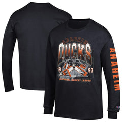 NHL Anaheim Ducks Champion Long Sleeve Jersey T-Shirt - Black