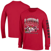 NHL Chicago Blackhawks Champion Long Sleeve Jersey T-Shirt - Red