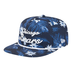 Chicago Bears New Era Palm Print A-Frame 9FIFTY Snapback Hat Navy