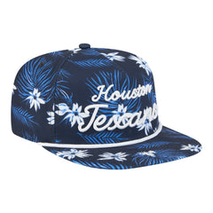 Houston Texans New Era Palm Print A-Frame 9FIFTY Snapback Hat Navy