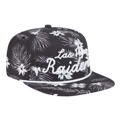 Las Vegas Raiders New Era Palm Print A-Frame 9FIFTY Snapback Hat Black