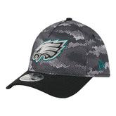 Philadelphia Eagles New Era Camo A-Frame 39THIRTY Flex Hat Black