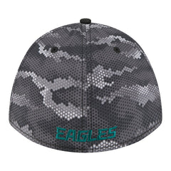 Philadelphia Eagles New Era Camo A-Frame 39THIRTY Flex Hat Black