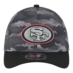 San Francisco 49ers New Era Camo A-Frame 39THIRTY Flex Hat Black