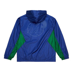 Dallas Mavericks Playmaker Full-Zip Hooded Windbreaker Jacket Blue