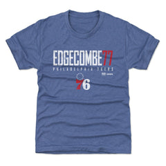 VJ Edgecombe Philadelphia 76ers 500 Level Youth Elite Name & Number T-Shirt Royal