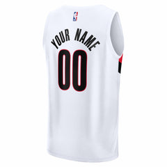 NBA Portland Trail Blazers Fast Break Replica Custom Jersey - Association Edition - White