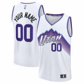 NBA Utah Jazz Fast Break Replica Custom Jersey - White - Association Edition