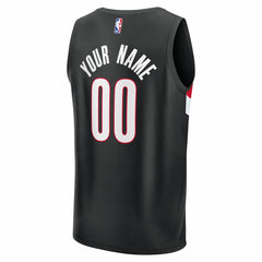 NBA Portland Trail Blazers Youth Fast Break Replica Custom Jersey - Icon Edition - Black