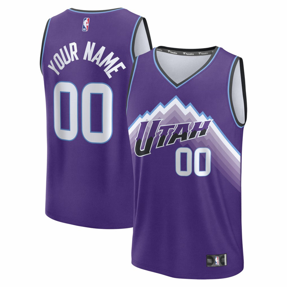 NBA Utah Jazz Youth Fast Break Replica Custom Jersey - Icon Edition