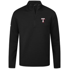 Texas Rangers Levelwear Women's Tailgate Insignia 2.0 Quarter-Zip Top - Black Tops