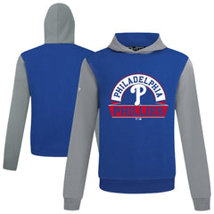 Philadelphia Phillies Levelwear Throwback Ultimate Banner Arch Hoodie - Royal Hoodies