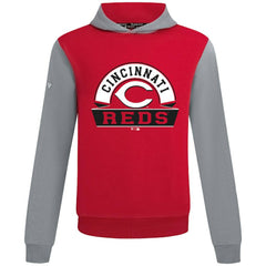 Cincinnati Reds Levelwear Throwback Ultimate Banner Arch Hoodie - Red Hoodies