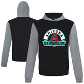 Arizona Diamondbacks Levelwear Throwback Ultimate Banner Arch Hoodie - Black Hoodies