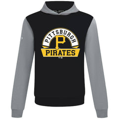 Pittsburgh Pirates Levelwear Throwback Ultimate Banner Arch Hoodie - Black Hoodies