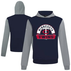 Minnesota Twins Levelwear Throwback Ultimate Banner Arch Hoodie - Navy Hoodies