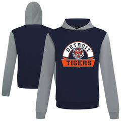 Detroit Tigers Levelwear Throwback Ultimate Banner Arch Hoodie - Navy Hoodies