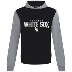 Chicago White Sox Levelwear Throwback Carve Ultimate Hoodie - Black Hoodies