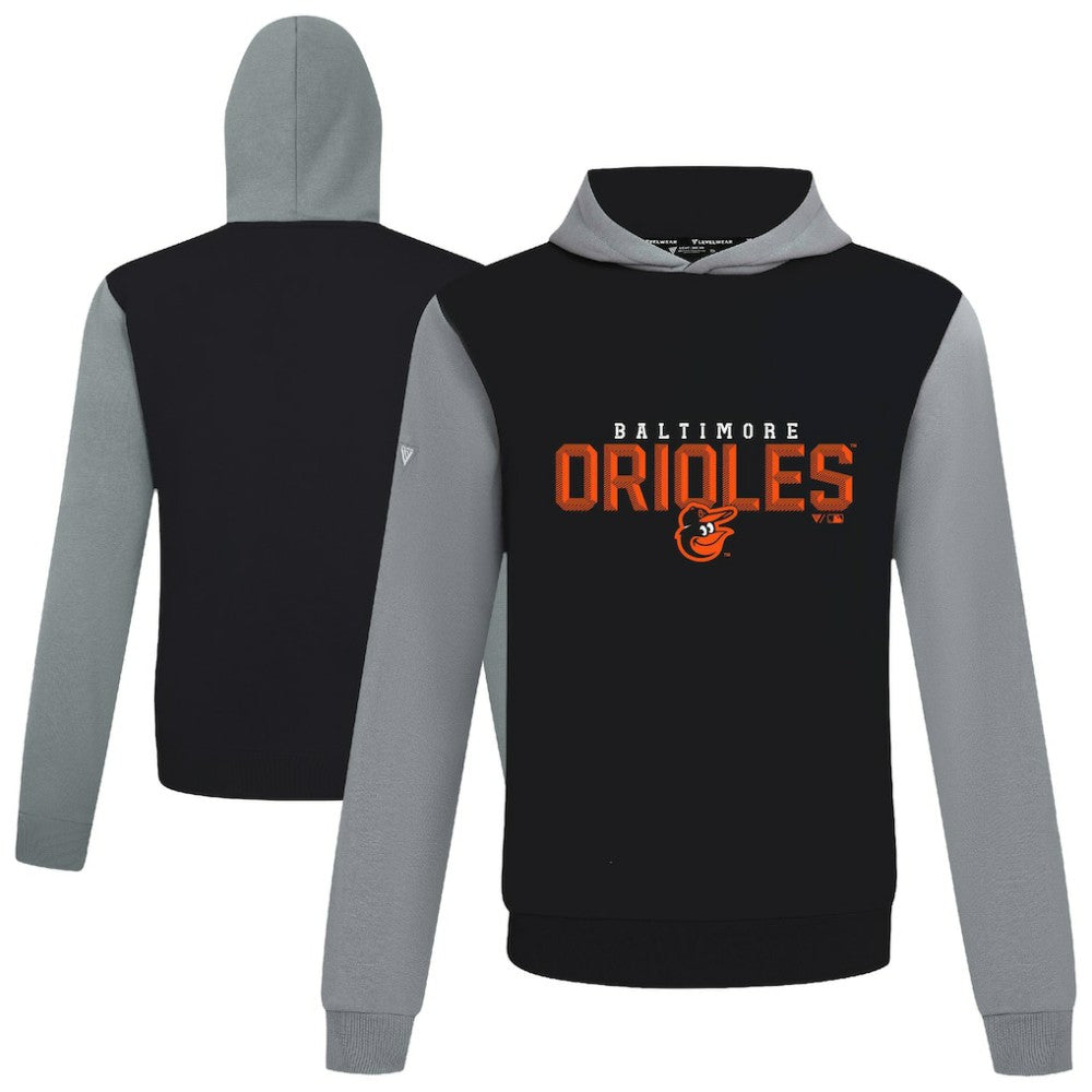 Baltimore Orioles Levelwear Throwback Carve Ultimate Hoodie - Black Hoodies