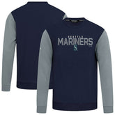 Seattle Mariners Levelwear Throwback Ultimate Carve Sweatshirt - College Navy Sweatshirts