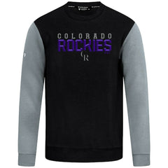 Colorado Rockies Levelwear Throwback Ultimate Carve Sweatshirt - Black Sweatshirts