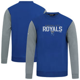 Kansas City Royals Levelwear Throwback Ultimate Carve Sweatshirt - Royal Sweatshirts