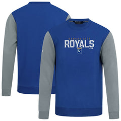 Kansas City Royals Levelwear Throwback Ultimate Carve Sweatshirt - Royal Sweatshirts