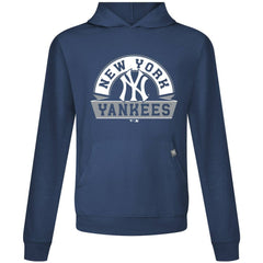 New York Yankees Levelwear Relay Banner Arch Pullover Hoodie - Navy Hoodies