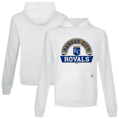 Kansas City Royals Levelwear Relay Banner Arch Pullover Hoodie - White Hoodies