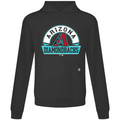 Arizona Diamondbacks Levelwear Relay Banner Arch Pullover Hoodie - Black Hoodies