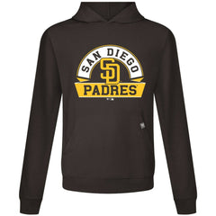 San Diego Padres Levelwear Relay Banner Arch Pullover Hoodie - Brown Hoodies