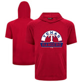 Texas Rangers Levelwear Phase Banner Arch Hoodie T-Shirt - Red Hoodies