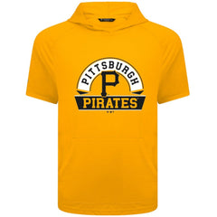 Pittsburgh Pirates Levelwear Phase Banner Arch Hoodie T-Shirt - Gold Hoodies