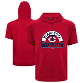 Minnesota Twins Levelwear Phase Banner Arch Hoodie T-Shirt - Red Hoodies