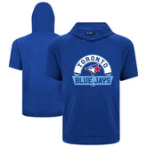 Toronto Blue Jays Levelwear Phase Banner Arch Hoodie T-Shirt - Royal Hoodies