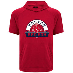Boston Red Sox Levelwear Phase Banner Arch Hoodie T-Shirt - Red Hoodies