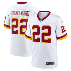 NFL Jacory Croskey-Merritt Washington Commanders Game Super Bowl Era Jersey - White