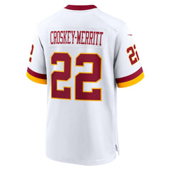 NFL Jacory Croskey-Merritt Washington Commanders Game Super Bowl Era Jersey - White