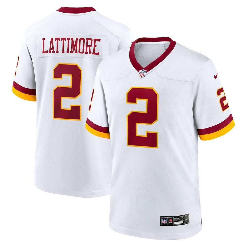 NFL Marshon Lattimore Washington Commanders Game Super Bowl Era Jersey - White
