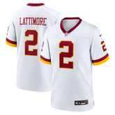 NFL Marshon Lattimore Washington Commanders Game Super Bowl Era Jersey - White