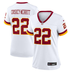 NFL Jacory Croskey-Merritt Washington Commanders Women's Game Super Bowl Era Jersey - White