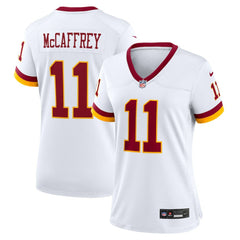 NFL Luke McCaffrey Washington Commanders Women's Game Super Bowl Era Jersey - White