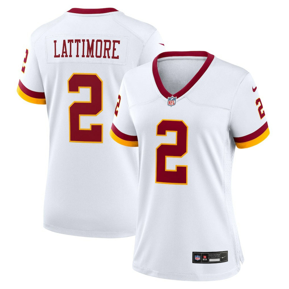 NFL Marshon Lattimore Washington Commanders Women's Game Super Bowl Era Jersey - White