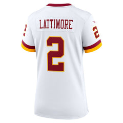NFL Marshon Lattimore Washington Commanders Women's Game Super Bowl Era Jersey - White