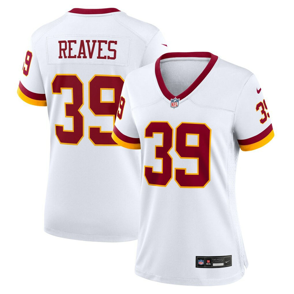 NFL Jeremy Reaves Washington Commanders Women's Game Super Bowl Era Jersey - White